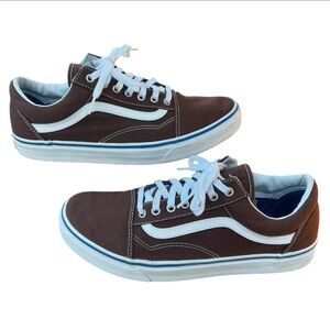 VANS OLD SKOOL CHESNUT TRUE WHITE SHOE MENS 12